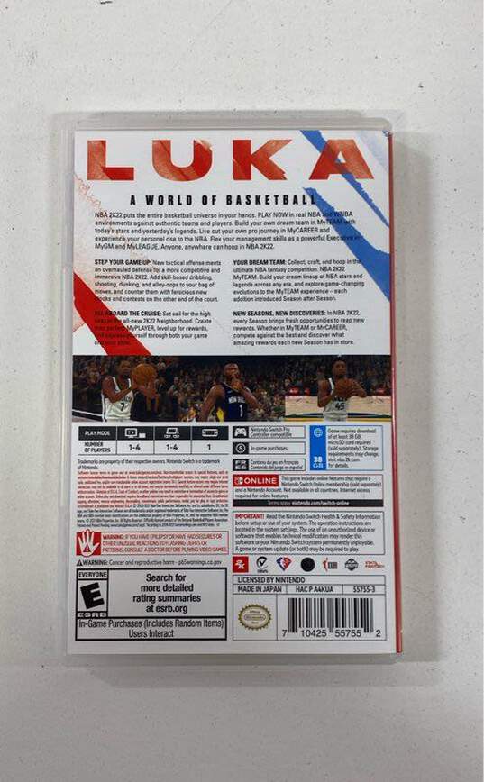 NBA 2K22 - Nintendo Switch image number 2