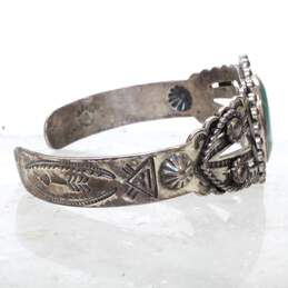 Bell Trading Post Sterling Silver Turquoise Cuff Bracelet alternative image