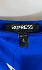 NWT Express Womens Indigo Blue Sleeveless Square Neck Bodycon Midi Dress Size L image number 4