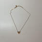 Designer Kendra Scott Gold-Tone Chain Lobster Clasp Heart Charm Necklace image number 2