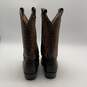 Rio Grande Mens Brown Leather Mid-Calf Cowboy Western Boots Size EU 27 image number 4