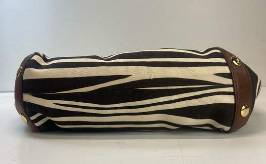 Michael Kors Hamilton Striped Canvas Studded Tote Bag image number 6
