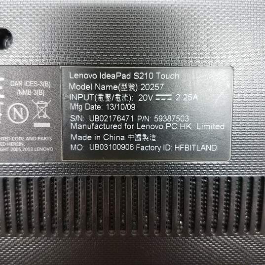 Lenovo IdeaPad S210 Touch 11.5in Intel Pentium 2127U CPU 4GB RAM & HDD image number 7