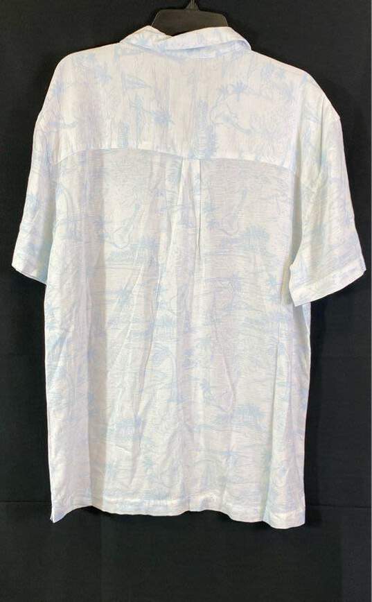 NWT St. John's Bay Mens Blue Short Sleeve Classic Fit Button-Up Shirt Size M image number 2