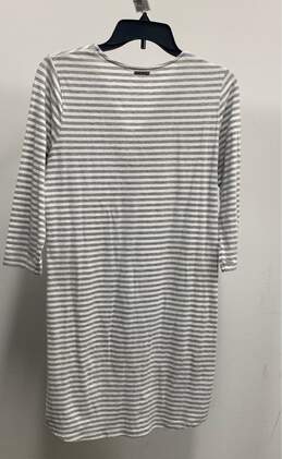 Michael Kors Women Gray Striped Tunic Dress XS alternative image