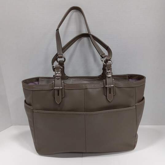 Authentic COACH Leather Satchel image number 4