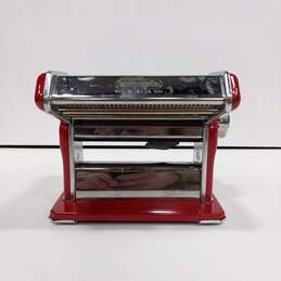 Red And Silver Imperia Pasta Maker Machine