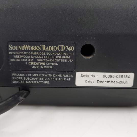 Cambridge Soundworks Radio CD 740 2004 CD Player w/ Remote - Parts/Repair Untested image number 4