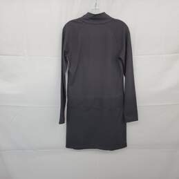 Lole Gray 1/4 Zip Long Sleeve Midi Dress WM Size M alternative image