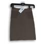 NWT BCBGMaxazria Womens Straight & Pencil Skirt Elastic Waist Brown Size Small image number 1