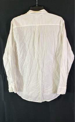 Xirena Womens White Spread Collar Long Sleeve Button Up Shirt Size Medium alternative image