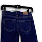 Womens Blue Denim Strech Medium Wash Pockets Skinny Leg Jeans Size 24 image number 4