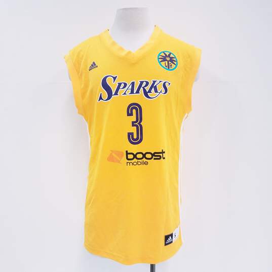Buy the Signed Candace Parker Adidas Women's WNBA L.A. Sparks Gold