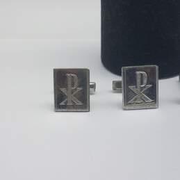 Catamore Sterling Silver Engraved Cuff Links Bundle 2pcs 22.5g alternative image