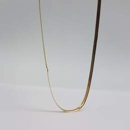 14k Gold 2mm Herringbone Necklace 4.1g alternative image