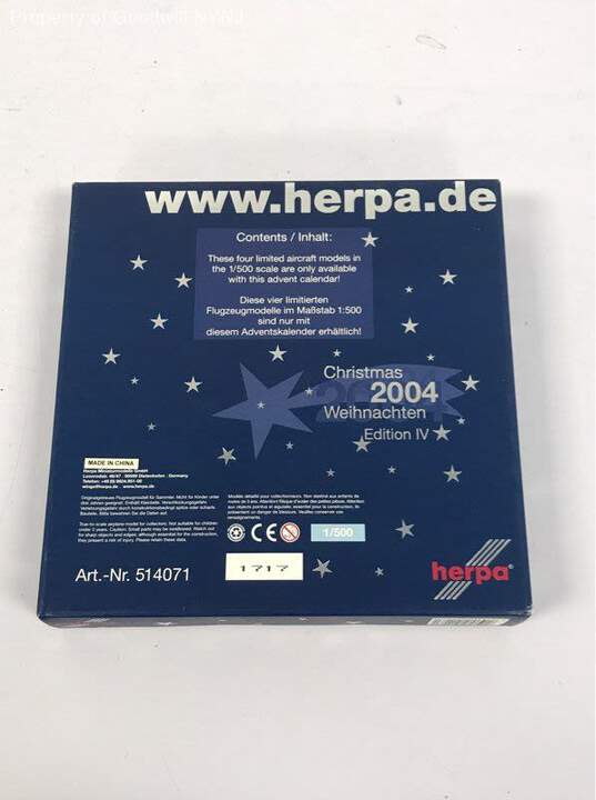 HE514071 Herpa Wings Advent Calendar 2004 Model Airplanes image number 3