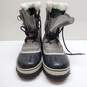 Caribou Sorel Waterproof Snow Boots Grey Size 11 image number 3