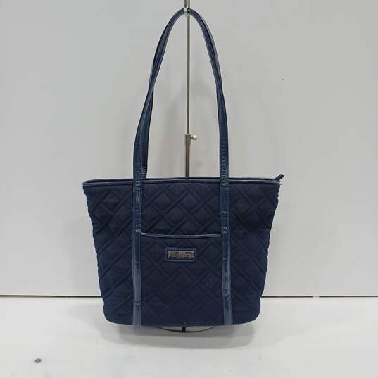 Vera Bradley Women's Navy Blue Quilted Tote Bag image number 1