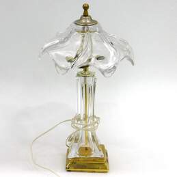 Vintage MCM Mid Century Modern Cofrac Art Verrier French Crystal Table Lamp
