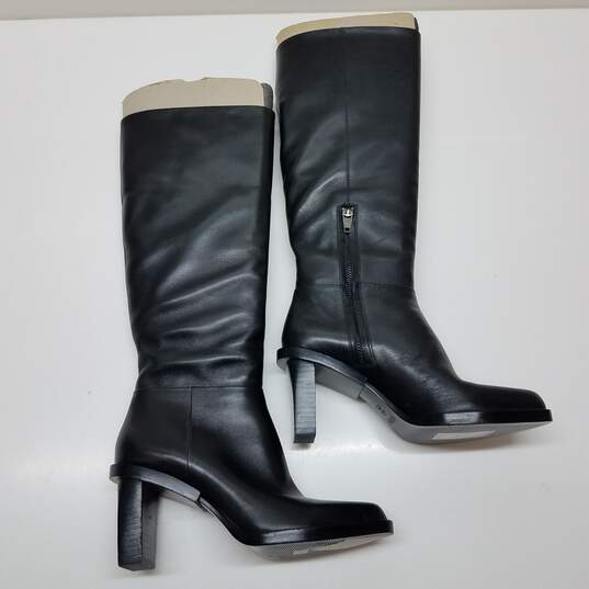 DKNY black tall boots with block heel women's 7 image number 1