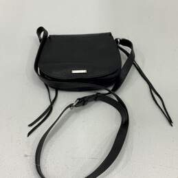 Rebecca Minkoff Womens Crossbody Bag Purse Adjustable Strap Black Leather