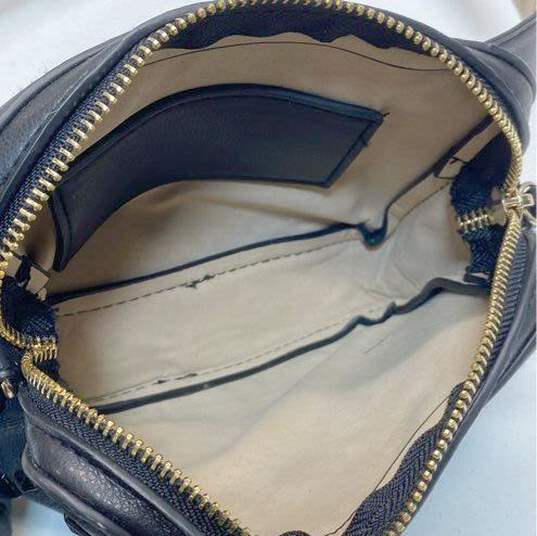 Vince Camuto Black Studded Zip Belt Bag image number 4