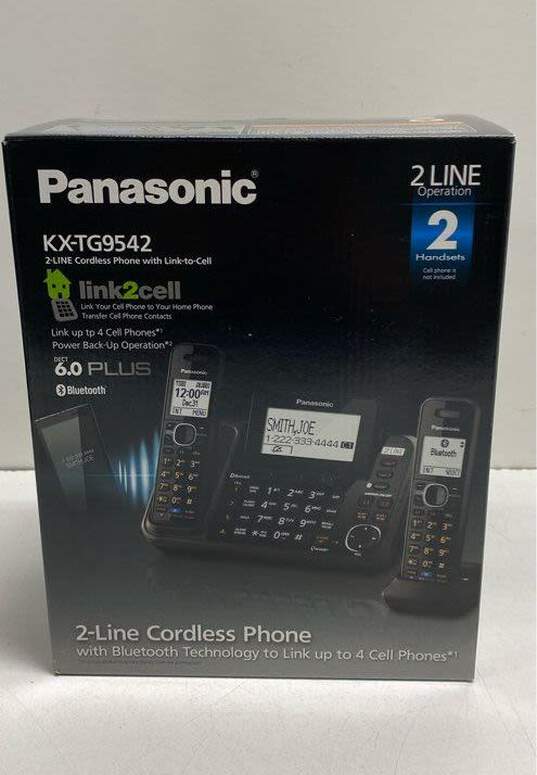 Panasonic Panasonic KX-TGA9542 2-Line Cordless Phone with Link-to-Cell image number 1