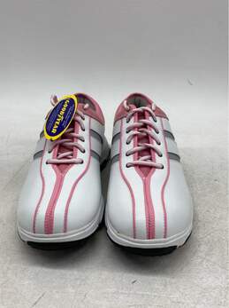 Women's G Sok Size 8.5 White & Pink Athletic Golf Shoes