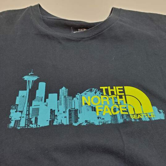 The North Face Men's  Navy Blue Seattle T Shirt Size L image number 3