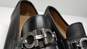 AUTHENTICATED  Salvatore Ferragamo Black Leather Loafers - Men's Sz 10 image number 7