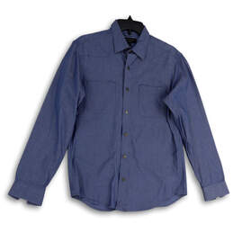 UnTuckIt Men's Long Sleeve Button Up Shirt Milwaukee Brewers Blue Size  XL