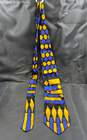 Giorgio Sistina Mens Blue Yellow Geometrical Tie image number 1