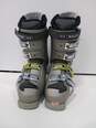 Salmon Women's Gray/Green X Wave Ski Boots SIze 6.5 284mm image number 1