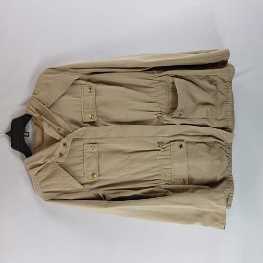 Buy the Michael Kors Women Tan Jacket | GoodwillFinds