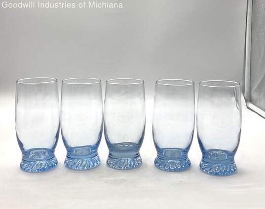 Vintage Misty Blue Drinkware Set of 5 image number 1