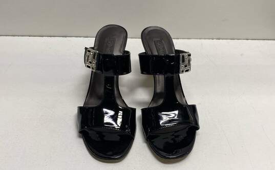 Brighton Rouge Black Patent Leather Slip-On Heeled Sandals Women's Size 8.5M image number 5