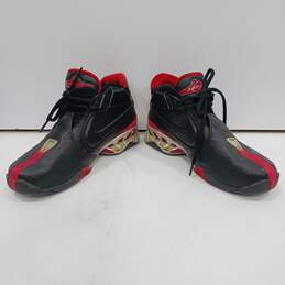Nike Zoom Michael Vick 2 II Men's Black and Red Leather Sneakers Size 7.5 alternative image