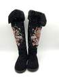 Don Ed Hardy Women's Black Faux Fur Boots 7 image number 1