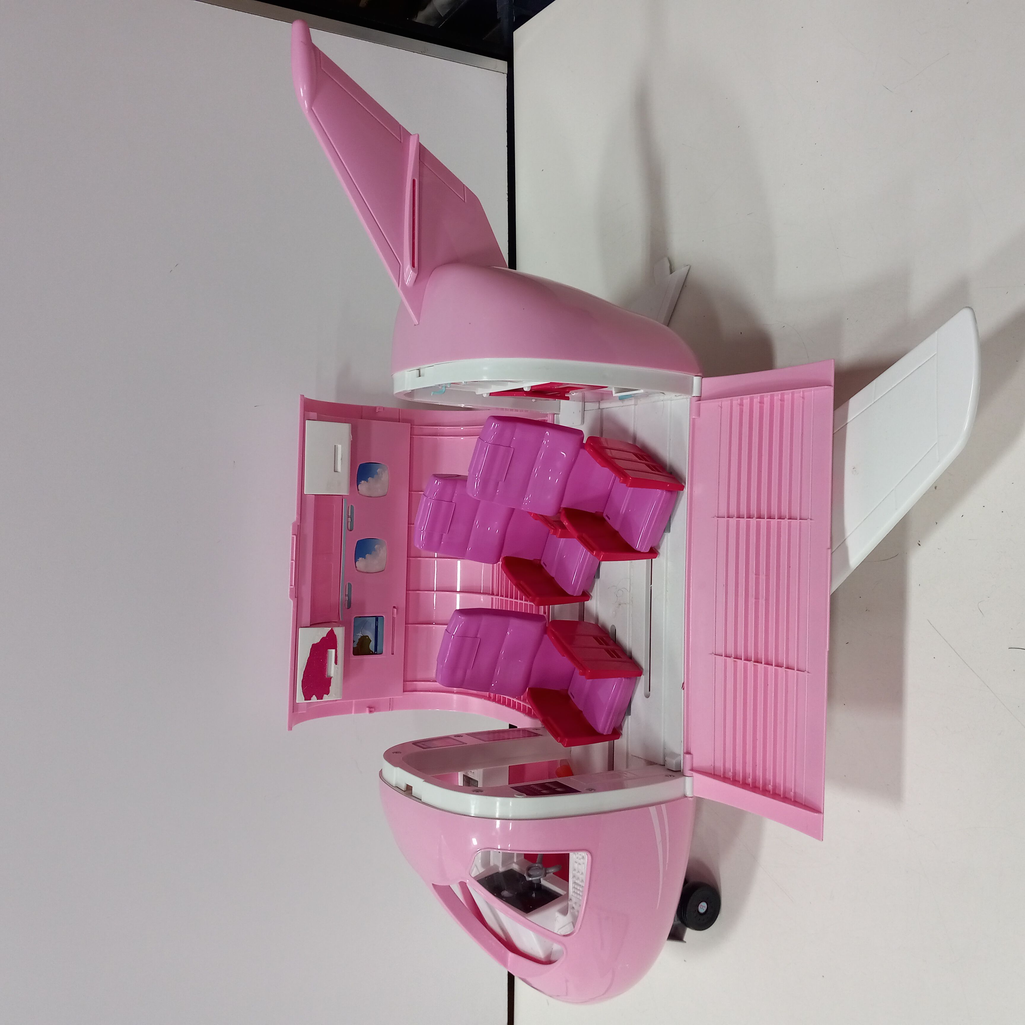 バービーBarbie Glamour Jet Airplane w/ Doll R 純正廉価 Barbie Pink