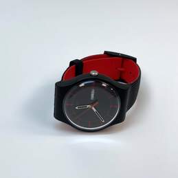 Designer Swatch SR1130SW Silicone Black Strap Analog Dial Quartz Wristwatch alternative image