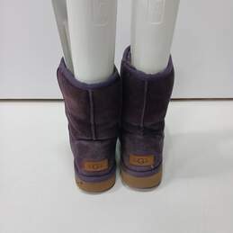 UGG Women's Purple Classic Short Slip On Boots alternative image