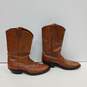 Nocona Men's Brown Leather Pointed Toe Western Boots Size 10.5B image number 2