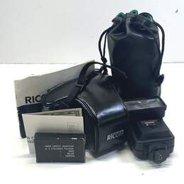 Ricoh KR-10 35mm SLR Camera with 2 Lenses, Case and Flash