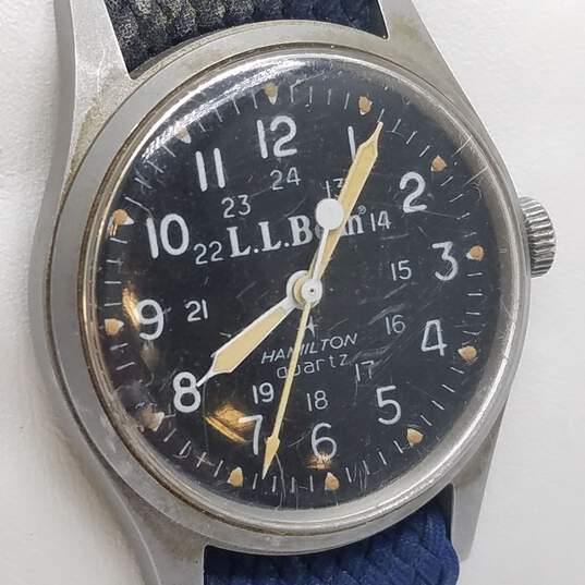 Vintage Men's Hamilton L.L.Bean Double Name Early Model Stainless Steel Watch image number 4