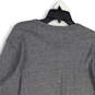 Mens Gray Long Sleeve Henley Neck Stretch Pullover T-Shirt Size Large image number 4