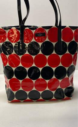 Kate Spade Polka Dot Tote Bag Black, Red, White