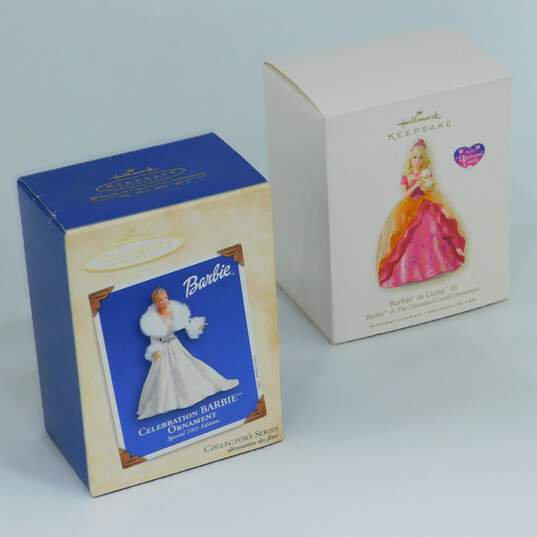 Vintage Barbie Hallmark Keepsake Ornament Mixed Lot IOB image number 11