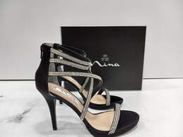 Nina New York Black High Heels Size 9 alternative image