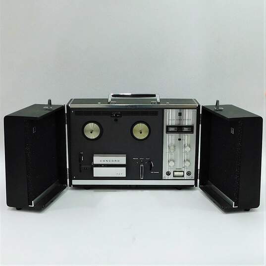 VNTG Concord 727 Reel-To-Reel Tapecorder w/ Built-In Speakers and Various Cables image number 1