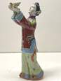 Vintage Asian Woman Figurine Hand Painted 15" Tall Oriental Decorative Stature image number 1